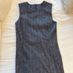 Theory Vent Front Shift Sleeveless Multi Chevron Knit Mini Dress Size 4